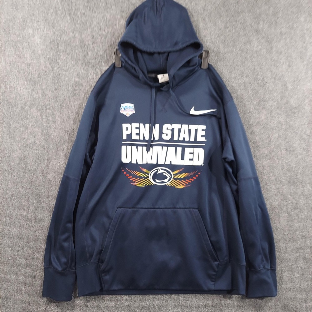Nike Hoodie Mens Large Blue Penn State Unrivaled Fiesta Bowl Football